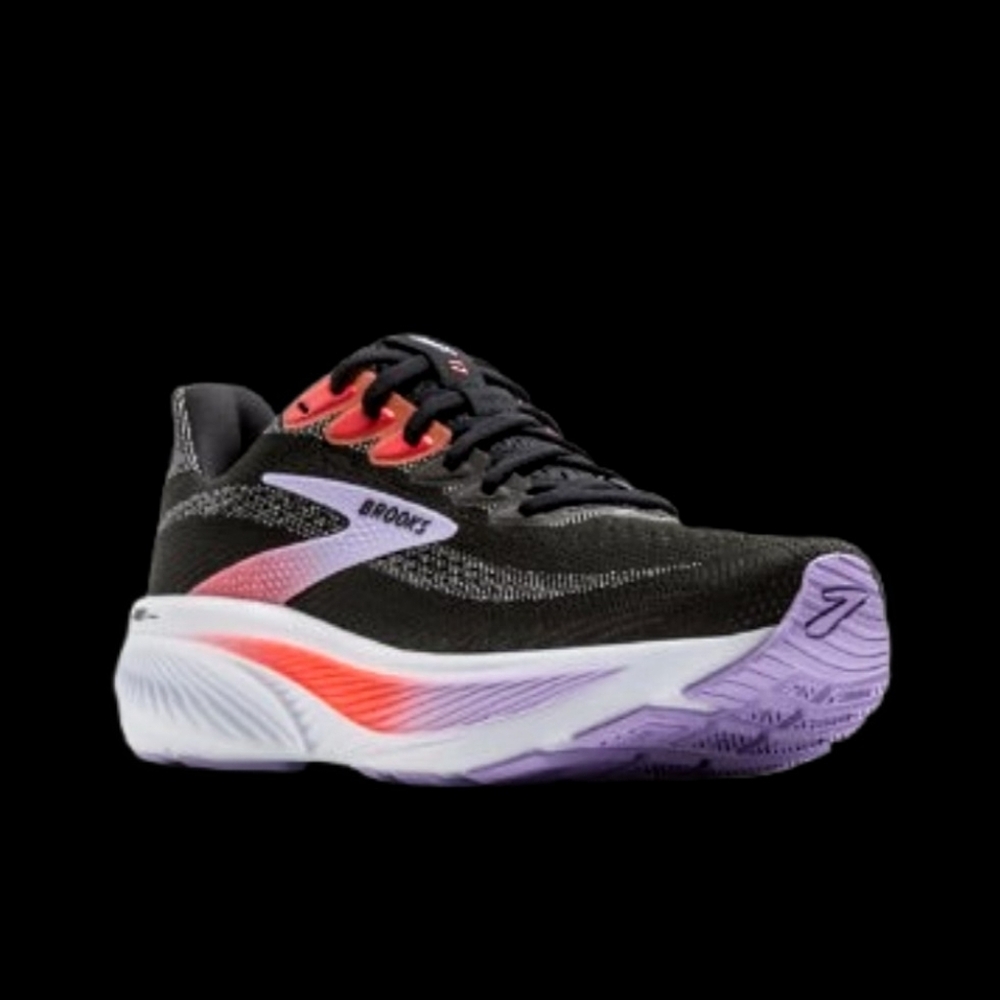 Brooks Ghost 17 Running Womens Size 8B Black Purple Coral